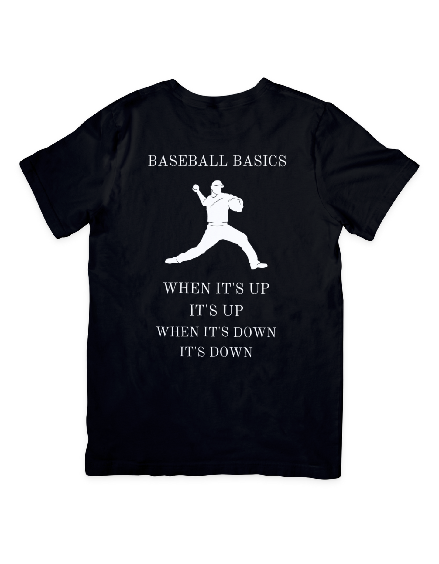 Baseball Basics Up Down T Shirt