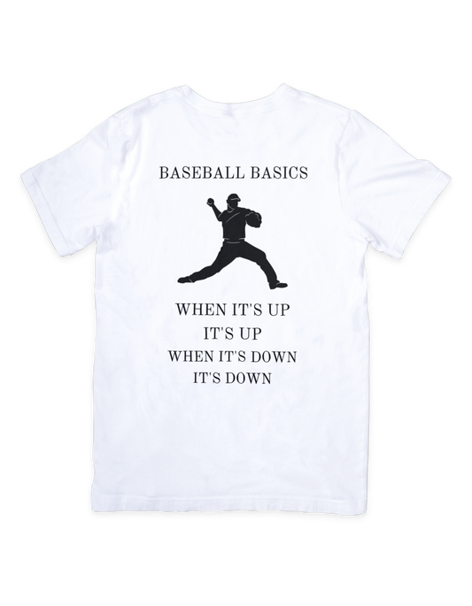 Baseball Basics Up Down T Shirt