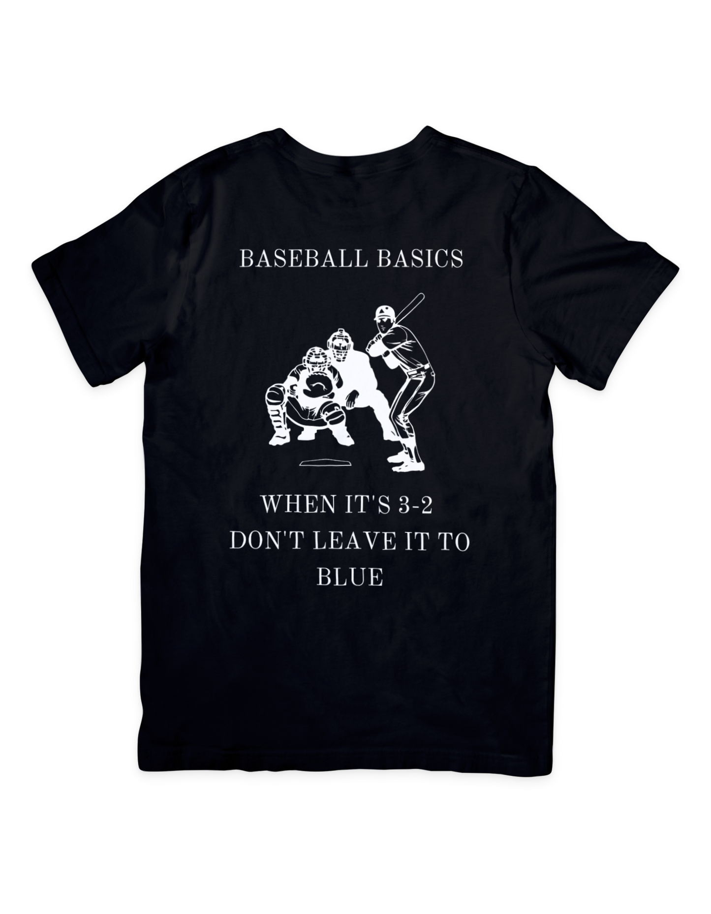 Baseball Basics Blind Blue T Shirt