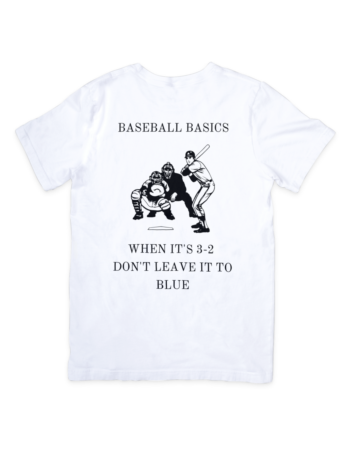 Baseball Basics Blind Blue T Shirt