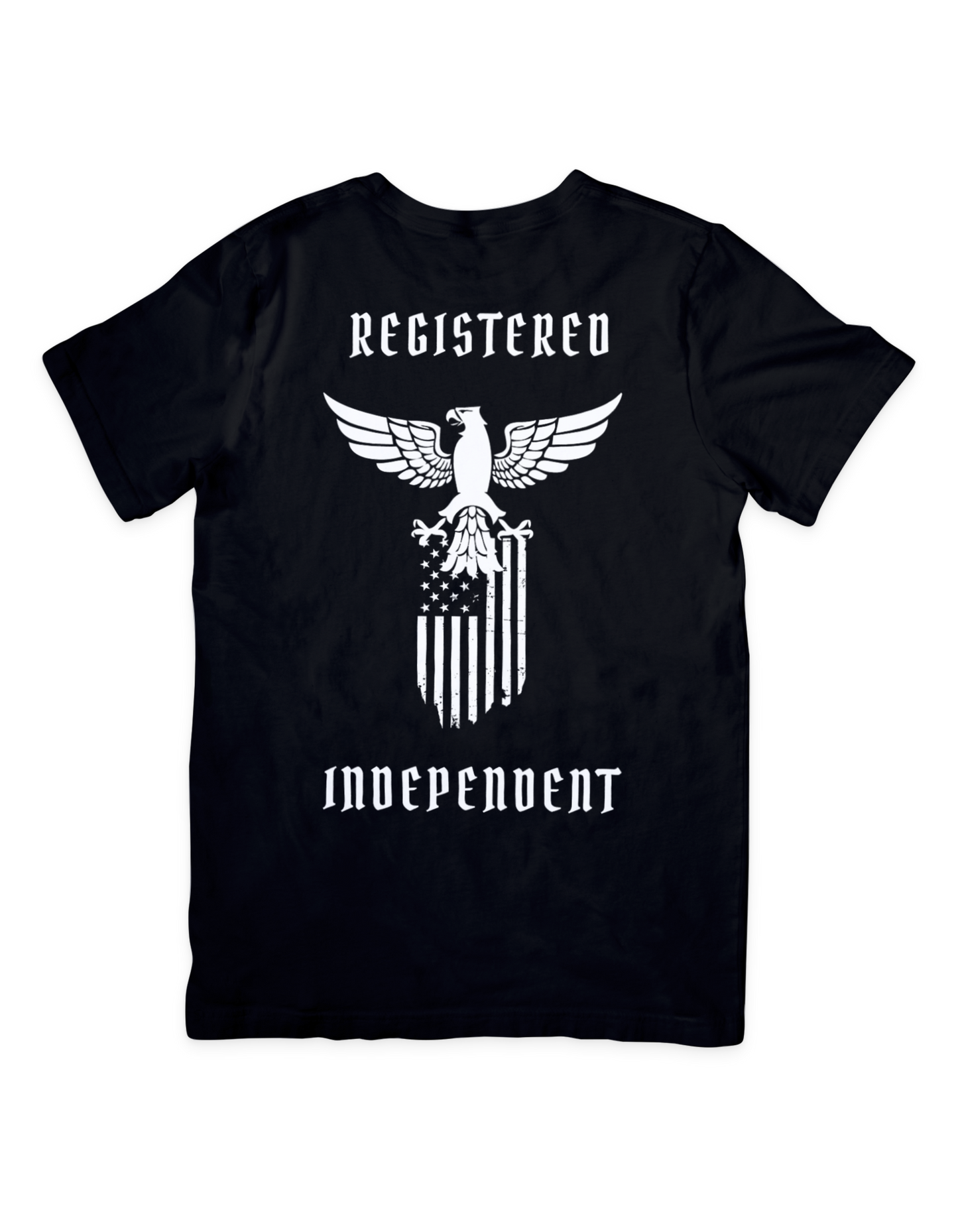 Registered Independent Eagle 3 with Flag T Shirt