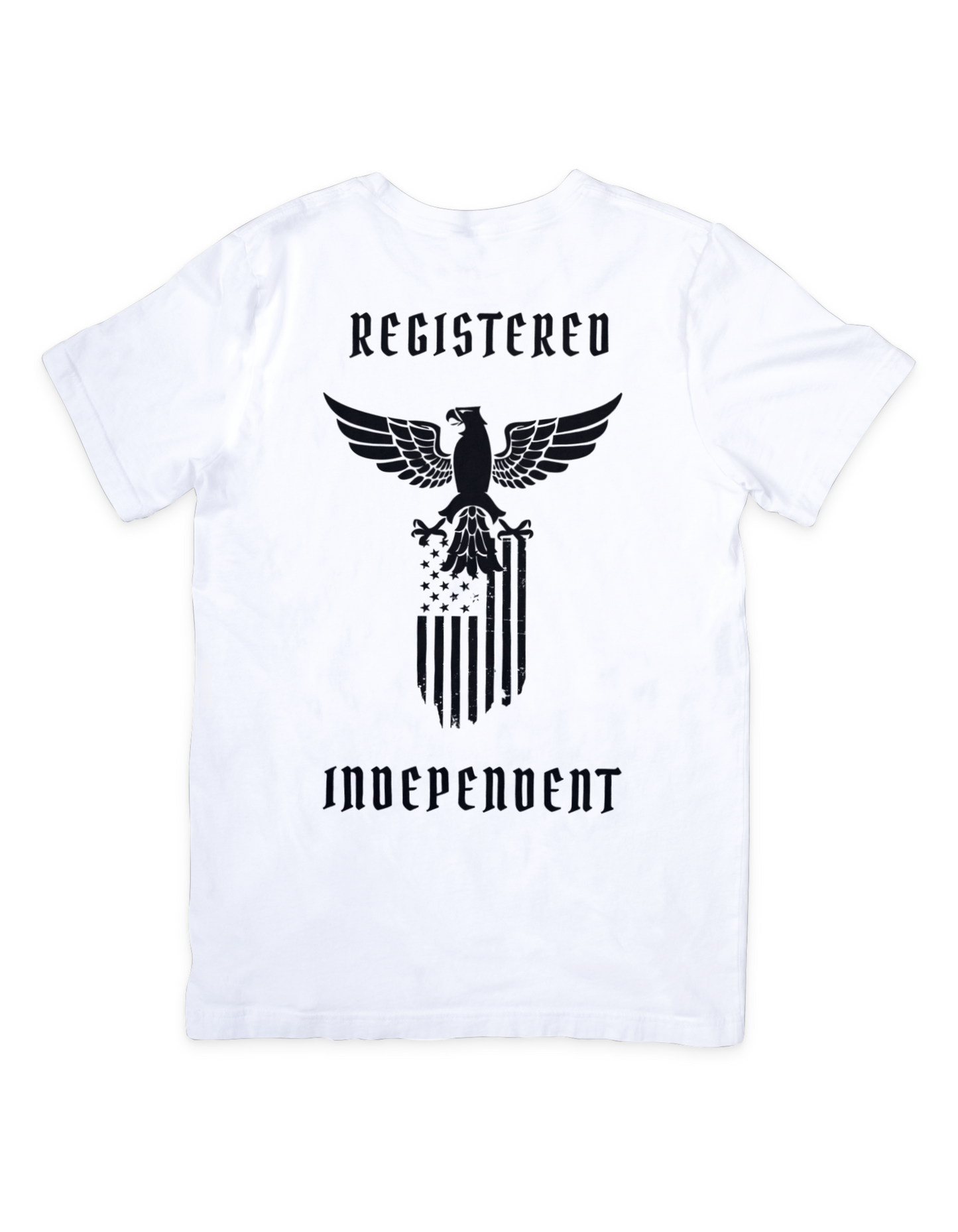 Registered Independent Eagle 3 with Flag T Shirt