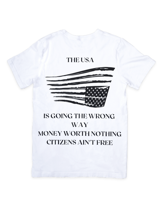 Registered Independent USA Wrong Way T Shirt